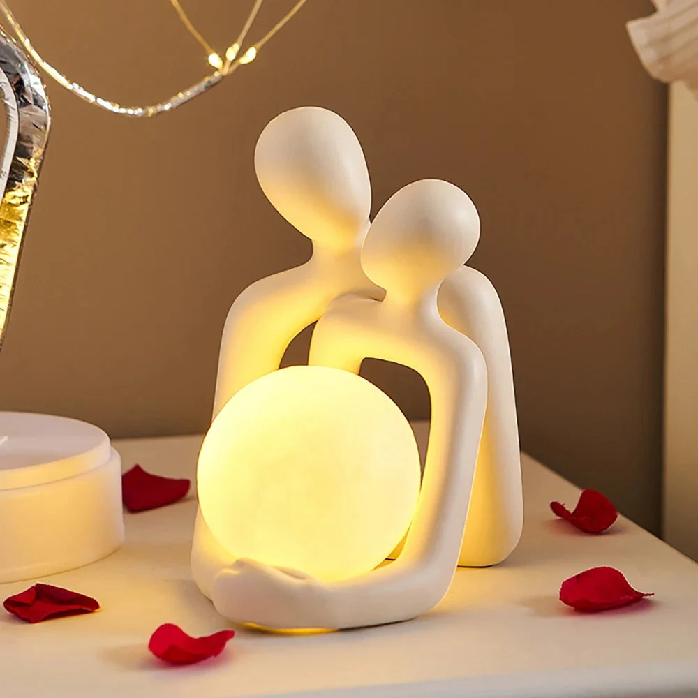Eternal Bond Love Couple Night Decor Lamp - Image 1