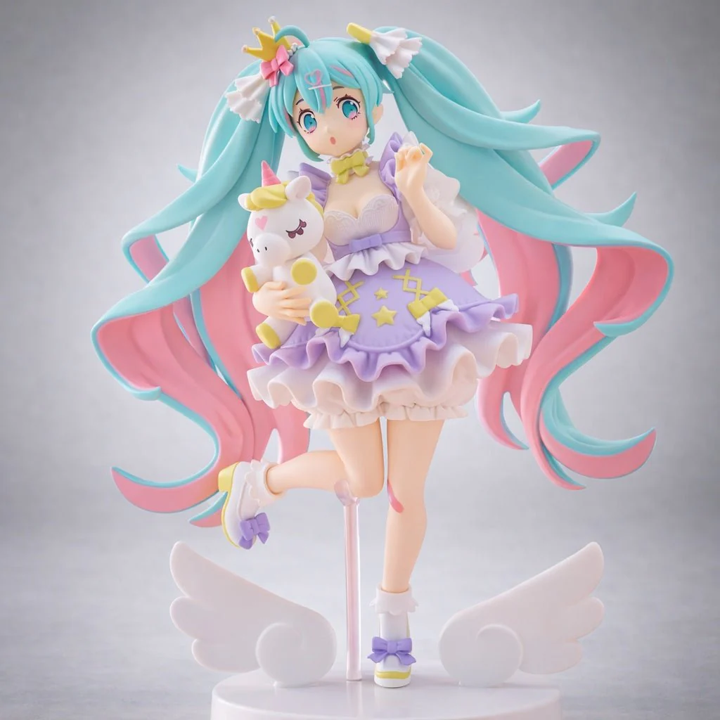 FuRyu - Vocaloid - Hatsune Miku - Yumekawa Princess Lavender Version Tenitol Figure - Image 1