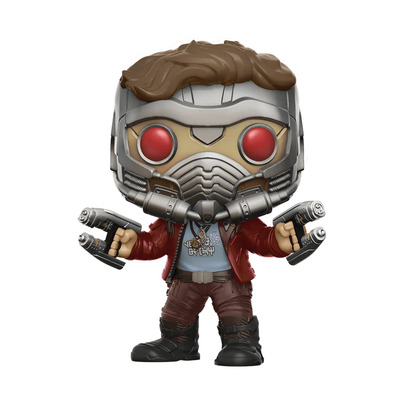 Funko Pop! Marvel: Guardians of the Galaxy Volume 2 - Star-Lord with Mask Chase #198 - Image 1