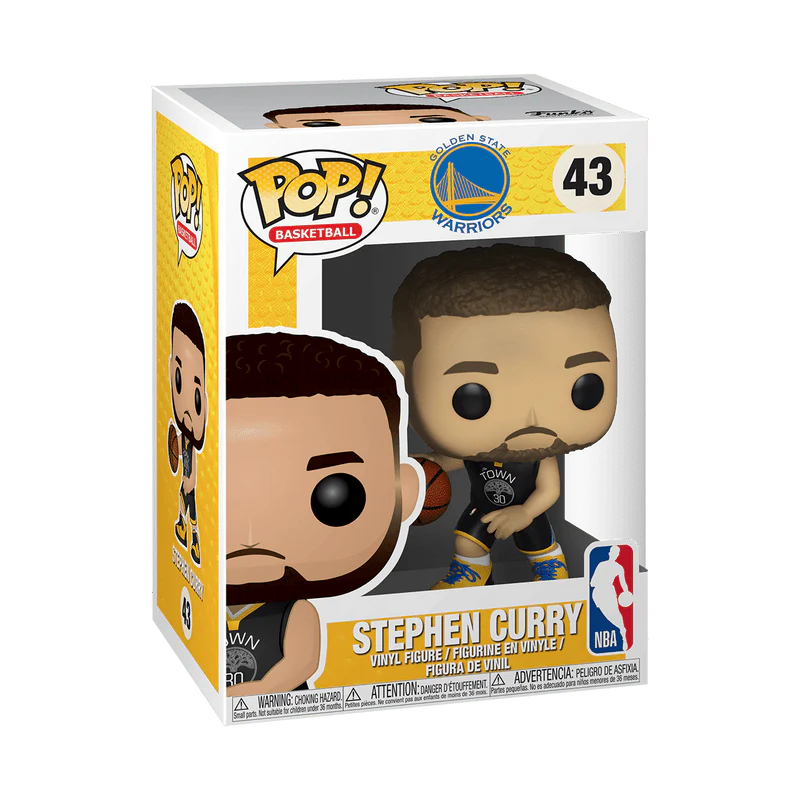 Funko Pop! Basketball: NBA Golden State Warriors - Stephen Curry #43 - Image 3