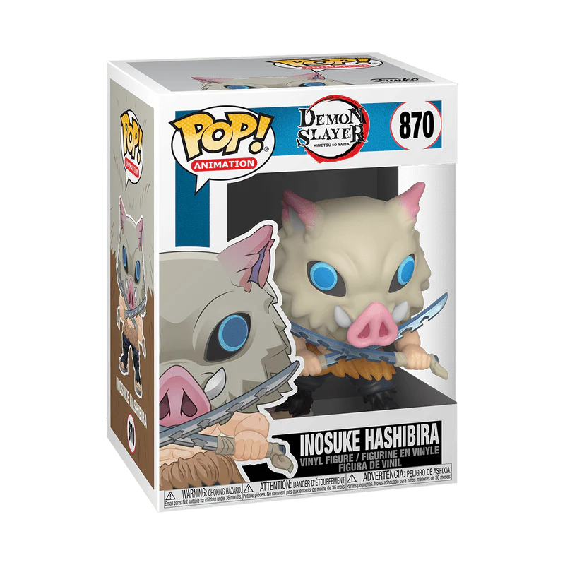 Funko Pop! Animation: Demon Slayer: Kimetsu no Yaiba - Inosuke Hashibira #870 - Image 3