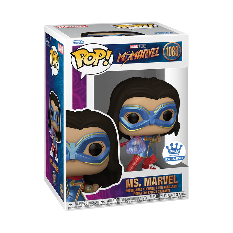 Funko Pop! Marvel: Ms. Marvel - Ms. Marvel with Light Arm #1083 Funko Exclusive - Image 3