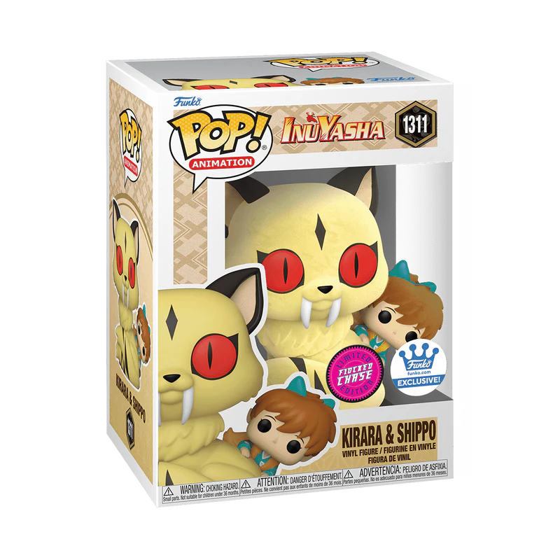 Funko Pop! Animation: InuYasha - Kirara & Shippo #1311 Flocked Chase Shop Exclusive - Image 2