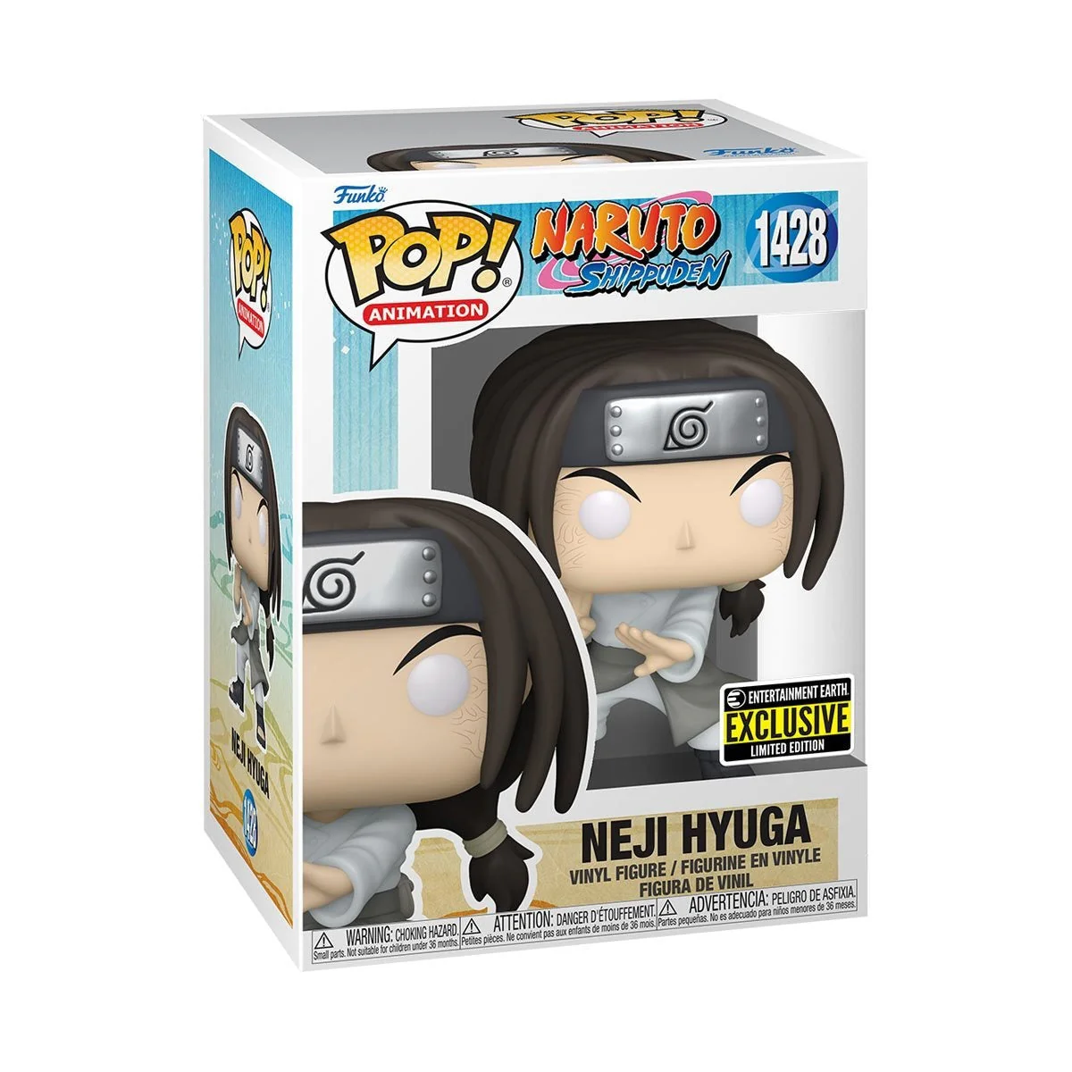 Funko Pop! Animation: Naruto Shippuden - Neji Hyuga #1428 Entertainment Earth Exclusive - Image 2