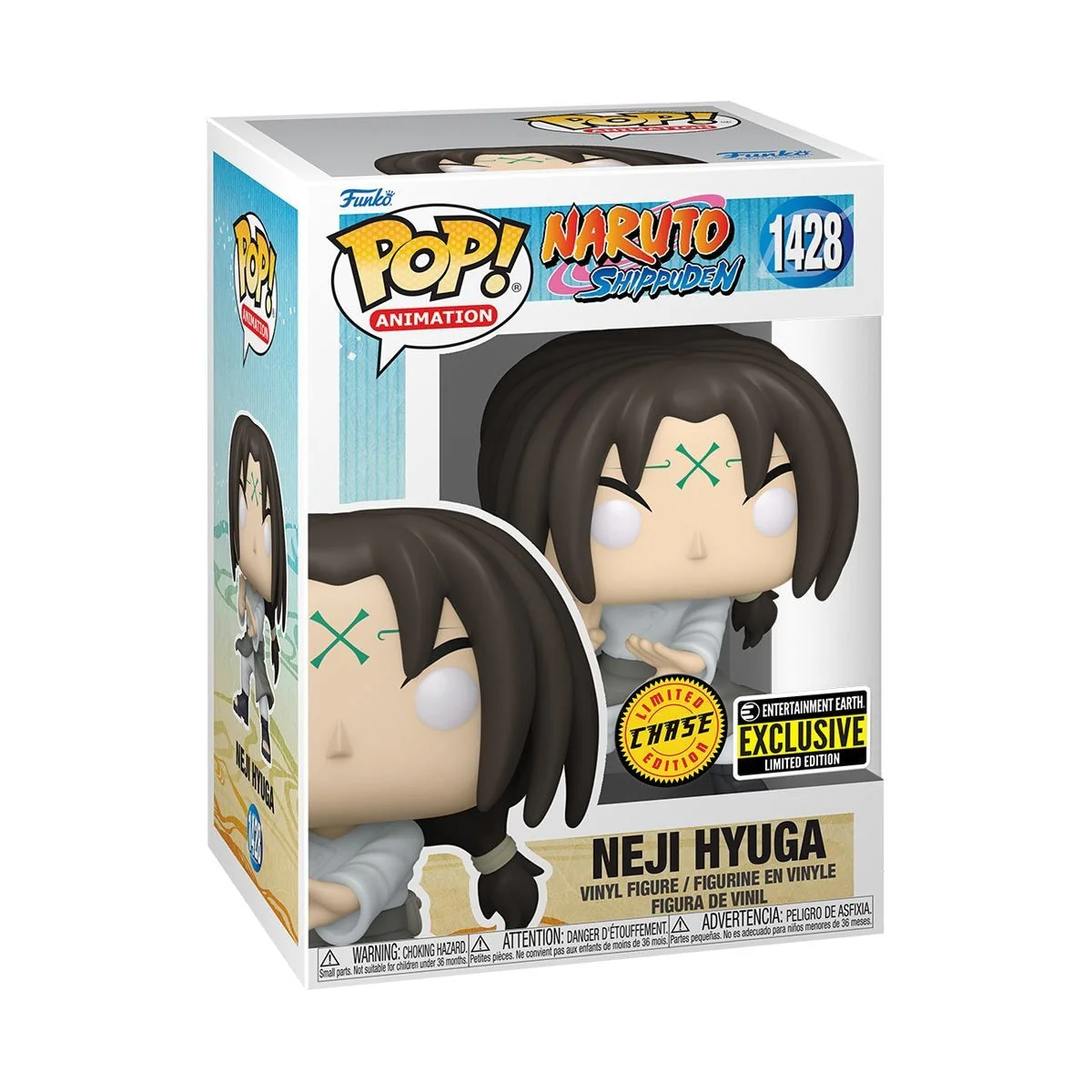 Funko Pop! Animation: Naruto Shippuden - Neji Hyuga Chase Entertainment Earth Exclusive - Image 2