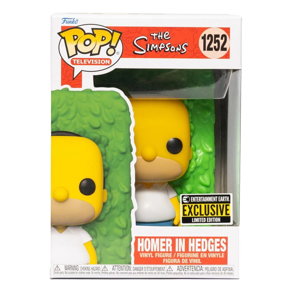 Funko Pop! Television: The Simpsons - Homer in Hedges Entertainment Earth Exclusive - Image 2