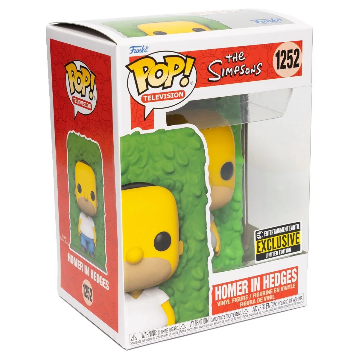 Funko Pop! Television: The Simpsons - Homer in Hedges Entertainment Earth Exclusive - Image 3
