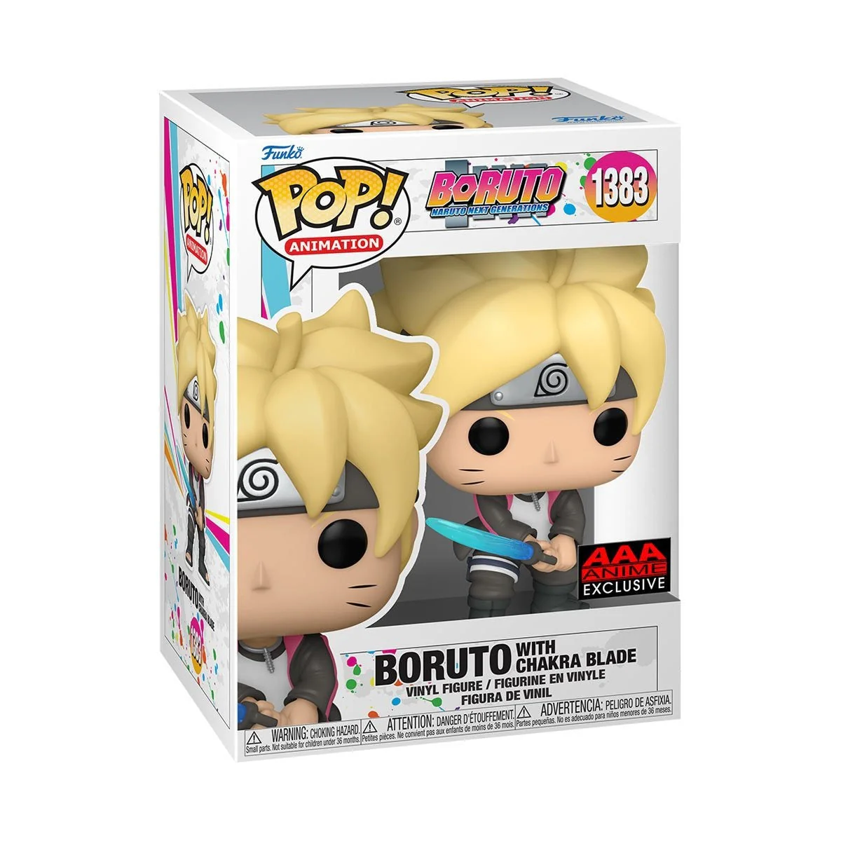 Funko Pop! Animation: Boruto: Naruto Next Generations - Boruto with Chakra Blade #1383 AAA Anime Exclusive - Image 2