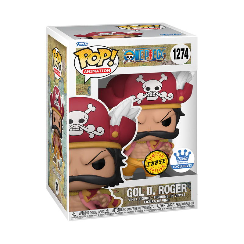 Funko Pop! Animation: One Piece - Gol D. Roger with Hat Chase Exclusive - Image 2