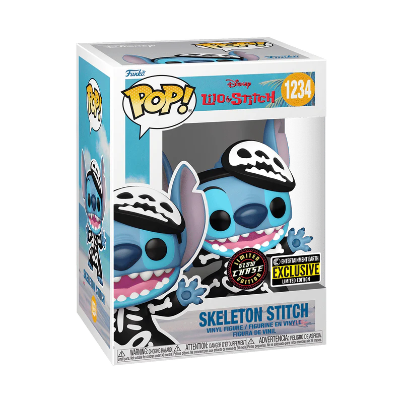 Funko Pop! Disney: Lilo & Stitch - Skeleton Stitch Chase #1234 Entertainment Earth Exclusive - Image 2