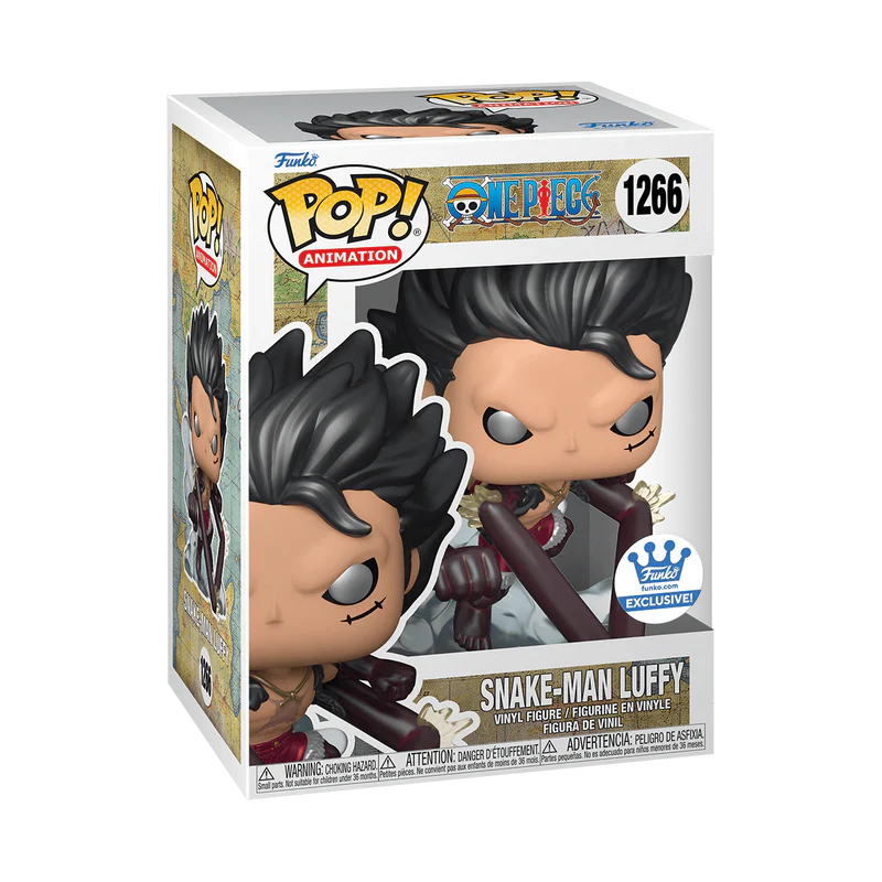 Funko Pop! Animation: One Piece - Snake-Man Monkey D. Luffy Metallic Exclusive - Image 2