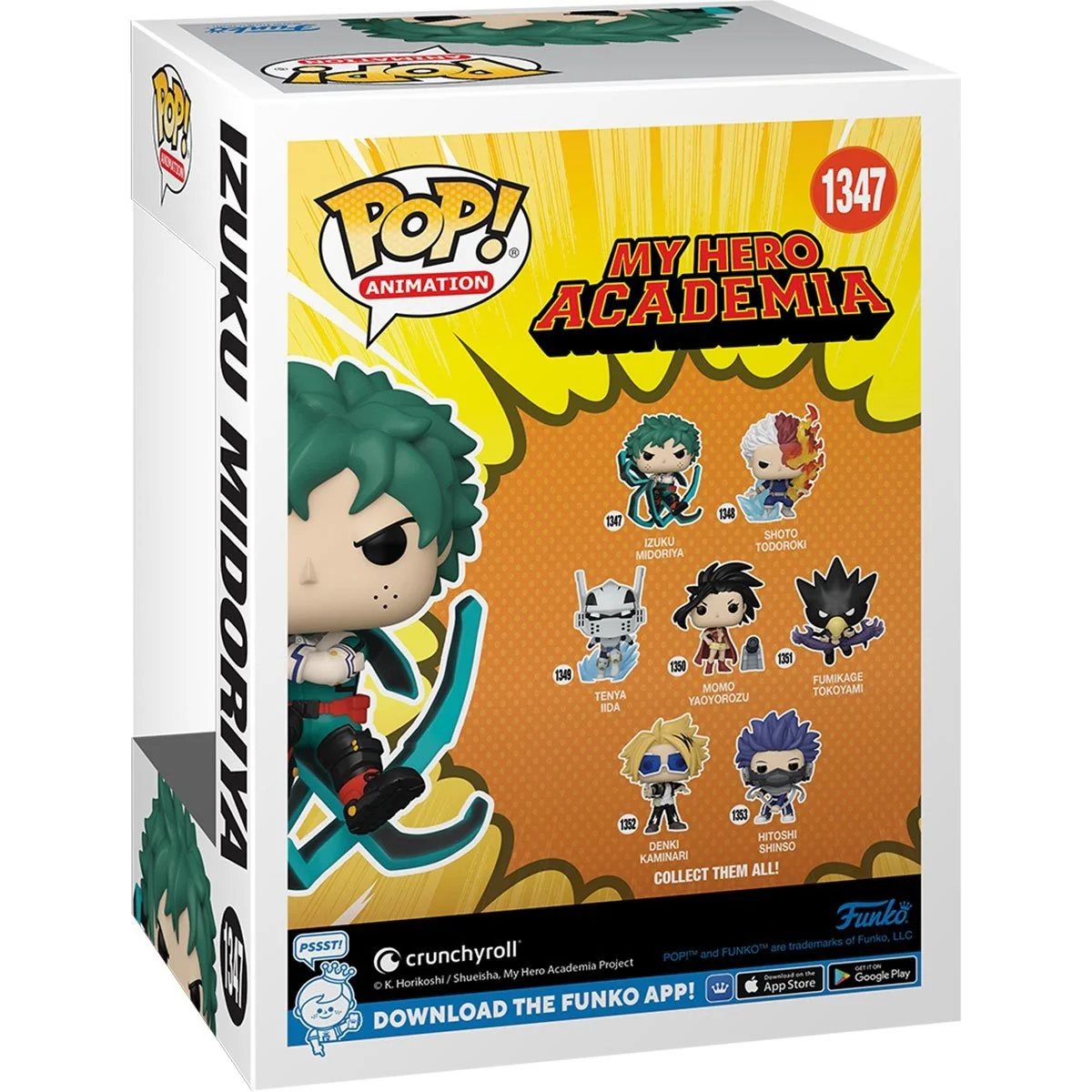 Funko Pop! Animation: My Hero Academia - Izuku Midoriya Blackwhip #1347 Glow-in-the-Dark PX Previews Exclusive - Image 3