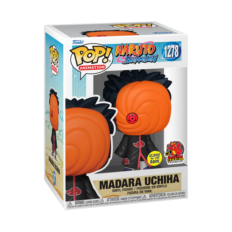 Funko Pop! Animation: Naruto Shippuden - Madara Uchiha Glow-in-the-dark Dragons Trading Exclusive - Image 2