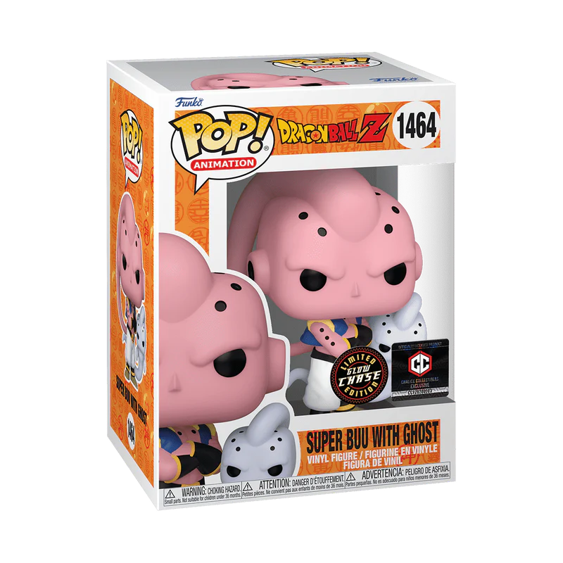 Funko Pop! Animation: Dragon Ball Z - Super Buu with Ghost Glow-in-the-dark Chase Chalice Collectibles Exclusive - Image 2