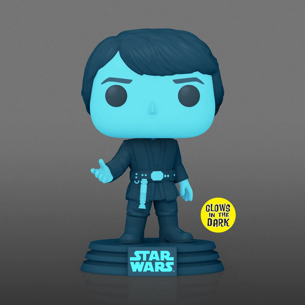 Funko Pop! Star Wars: Return of the Jedi 40th Anniversary - Holographic Luke Skywalker #615 Glow-in-the-Dark Entertainment Earth Exclusive - Image 3