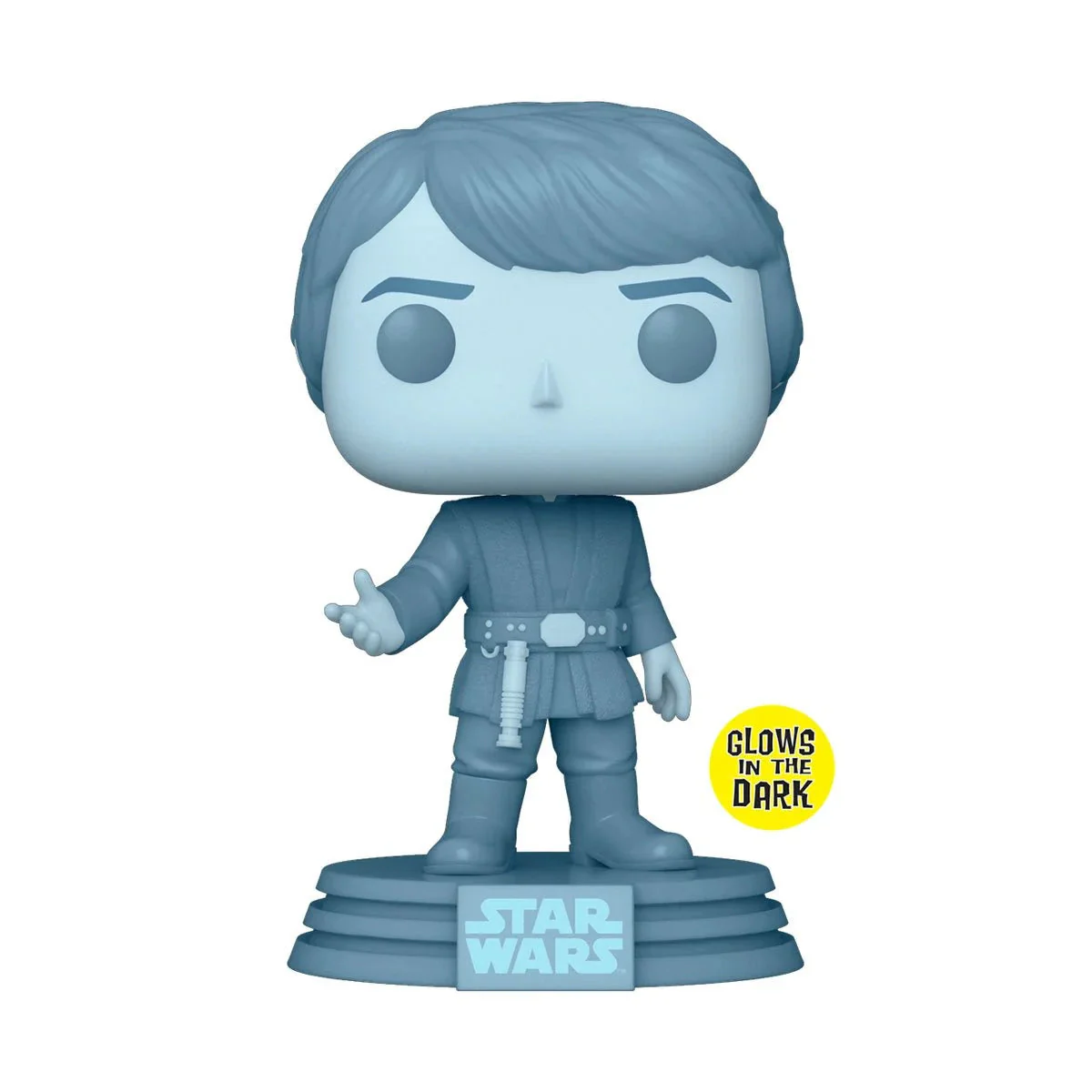 Funko Pop! Star Wars: Return of the Jedi 40th Anniversary - Holographic Luke Skywalker #615 Glow-in-the-Dark Entertainment Earth Exclusive - Image 1