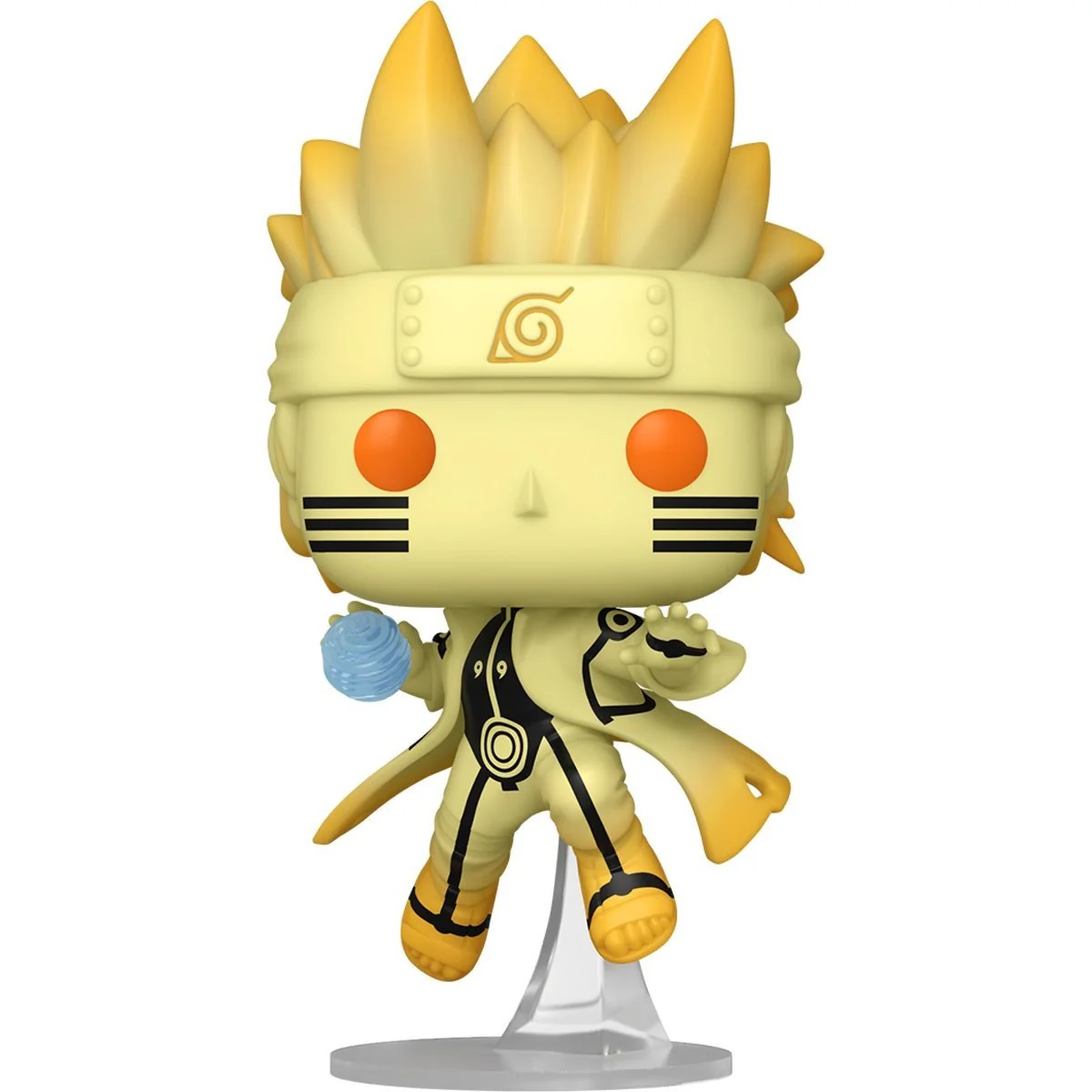 Funko Pop! Animation: Naruto Shippuden - Naruto Uzumaki Kurama Link Mode Glow-in-the-dark Chase AAA Anime Exclusive - Image 1