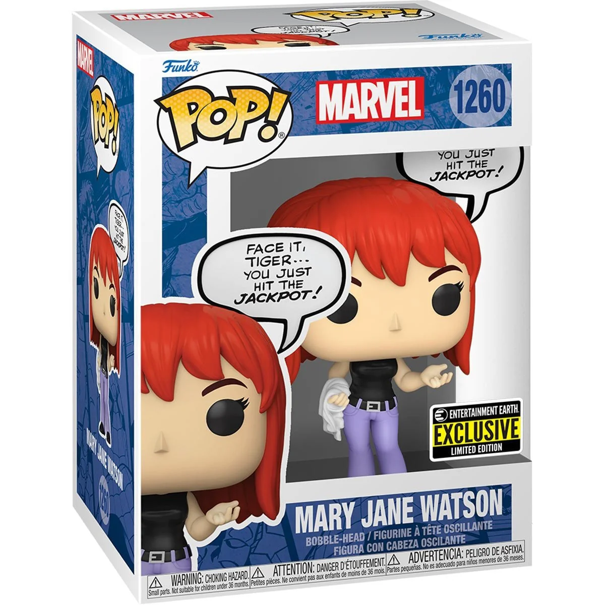 Funko Pop! Marvel: Spider-Man - Mary Jane Watson #1260 Entertainment Earth Exclusive - Image 3