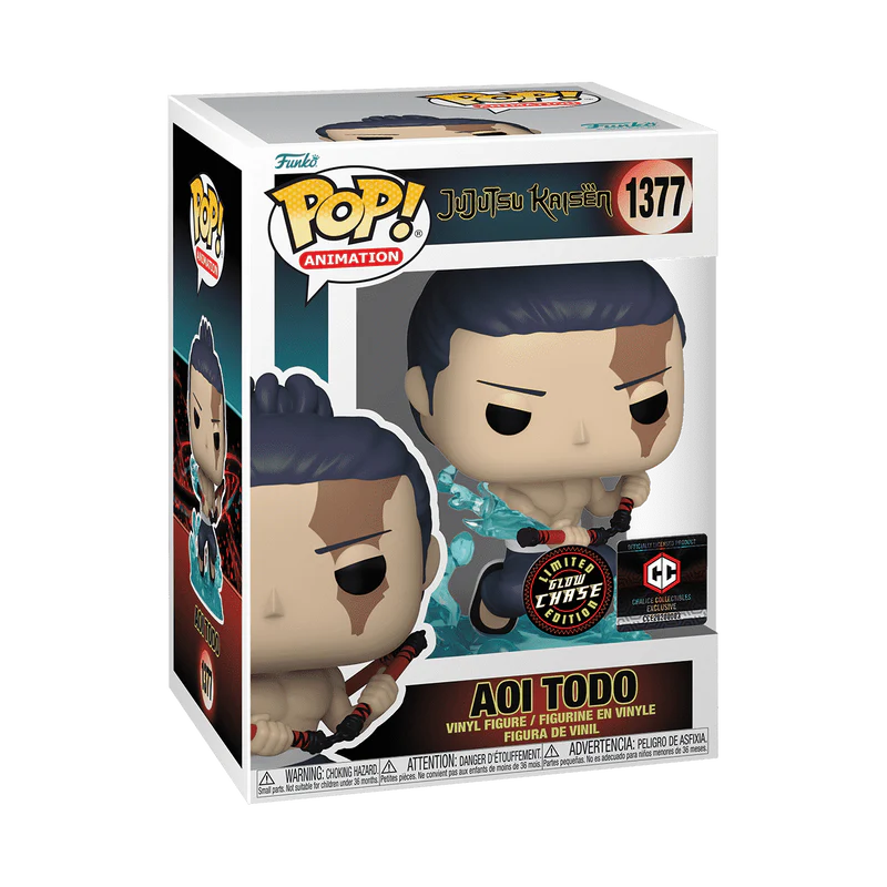 Funko Pop! Animation: Jujutsu Kaisen - Aoi Todo #1377 Chase Glow-in-the-dark Chalice Collectibles Exclusive - Image 2