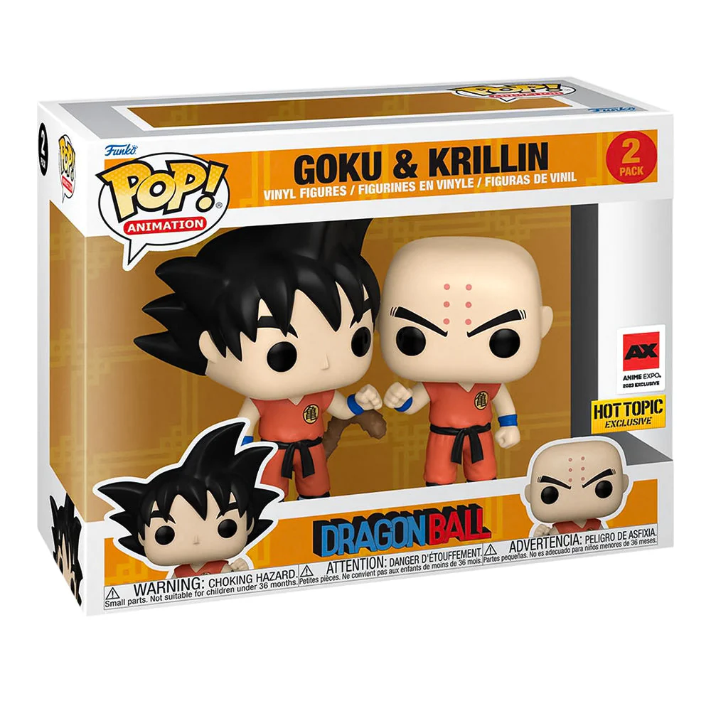 Funko Pop! Animation: Dragon Ball Z - Goku & Krillin Set 2023 Anime Expo Exclusive - Image 2