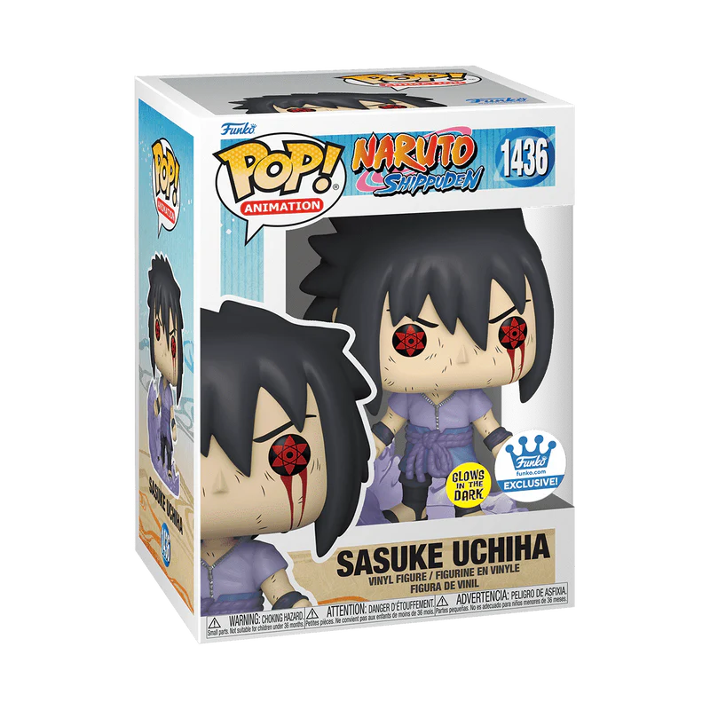 Funko Pop! Animation: Naruto Shippuden - Sasuke Uchiha Amaterasu Glow-in-the-dark Exclusive - Image 2