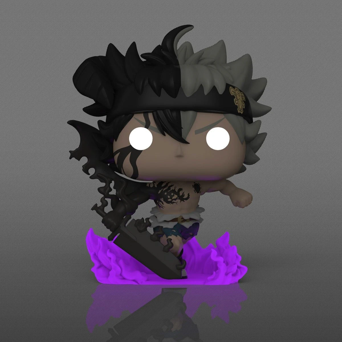 Funko Pop! Animation: Black Clover – Black Asta #1556 Glow-in-the-Dark Entertainment Earth Exclusive