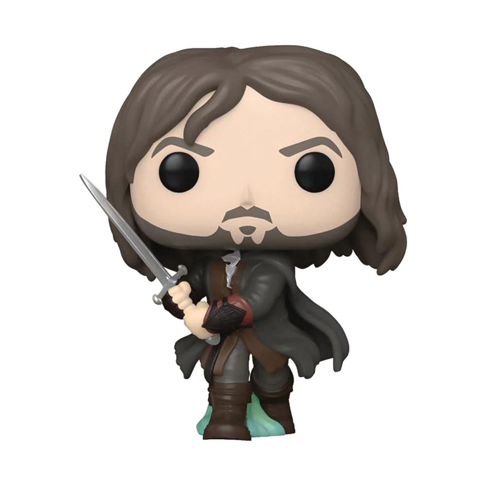 Funko Pop! Movies: The Lord Of The Rings - Aragorn Army of the Dead Glow-in-the-dark Specialty Series Exclusive - Image 1