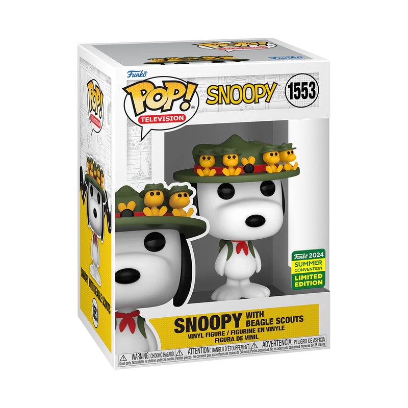 Funko Pop! Television: Peanuts - Snoopy with Beagle Scouts #1553 2024 Summer Convention - Image 2