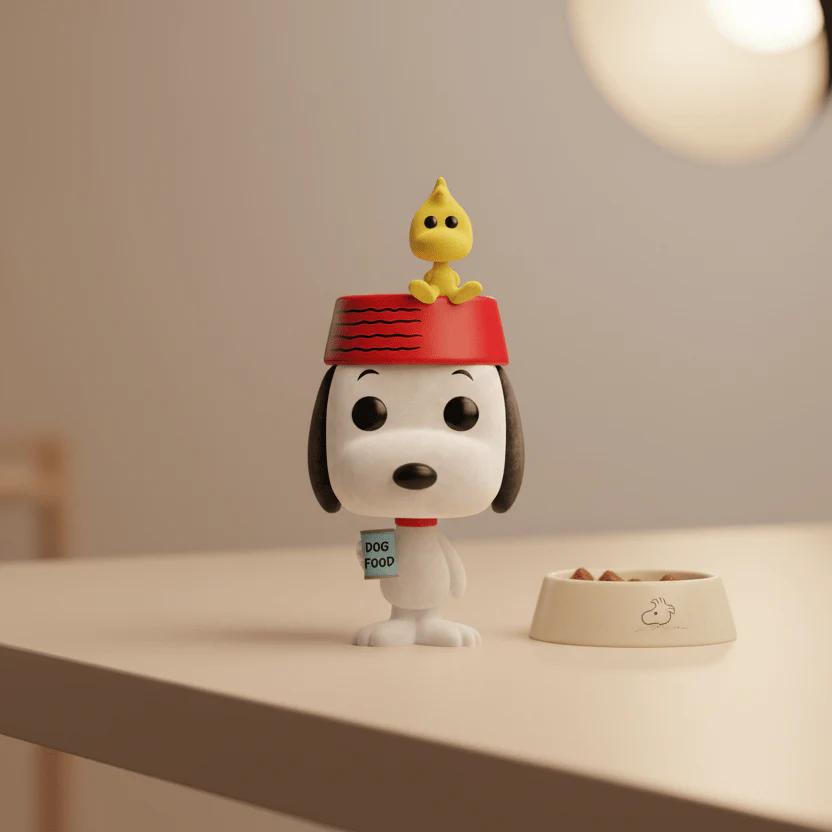 Funko Pop! Animation: Peanuts - Snoopy & Woodstock #2096 Flocked Entertainment Earth Exclusive - Image 3