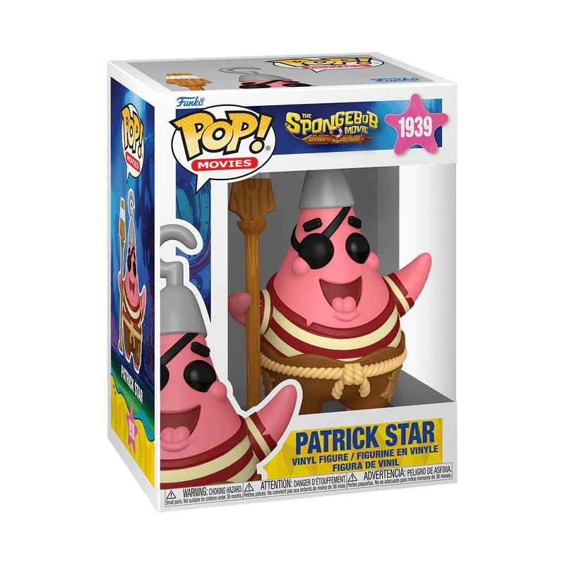 Funko Pop! Movies: The SpongeBob Movie: Search for SquarePants - Patrick Star Pirate #1939 - Image 2