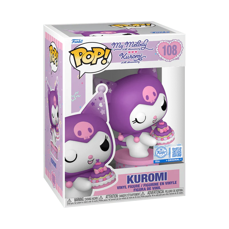 Funko Pop! Sanrio: Kuromi 20th Anniversary - Kuromi with Cake #108 - Image 2