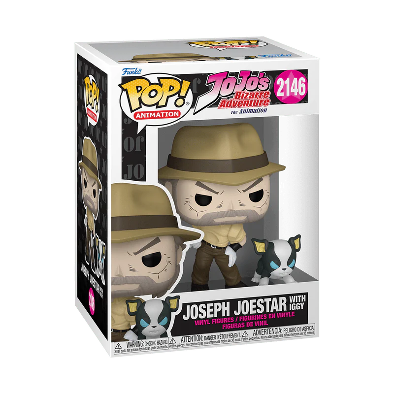 Funko Pop! & Buddy Animation: JoJo's Bizarre Adventure - Joseph Joestar with Iggy #2146 - Image 2