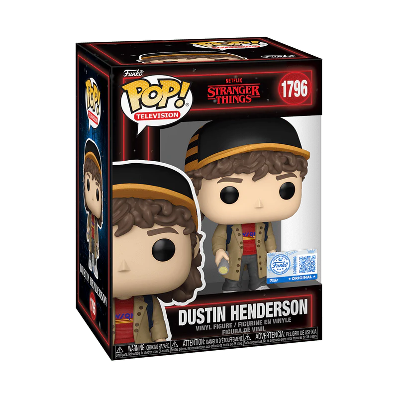 Funko Pop! Television: Stranger Things - Dustin Henderson with Flashlight #1796 Exclusive - Image 2