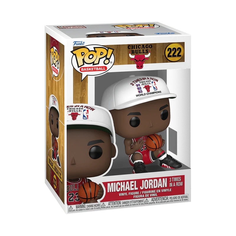 Funko Pop! Basketball NBA: Chicago Bulls - Michael Jordan 3 Times in a Row #222 - Image 2