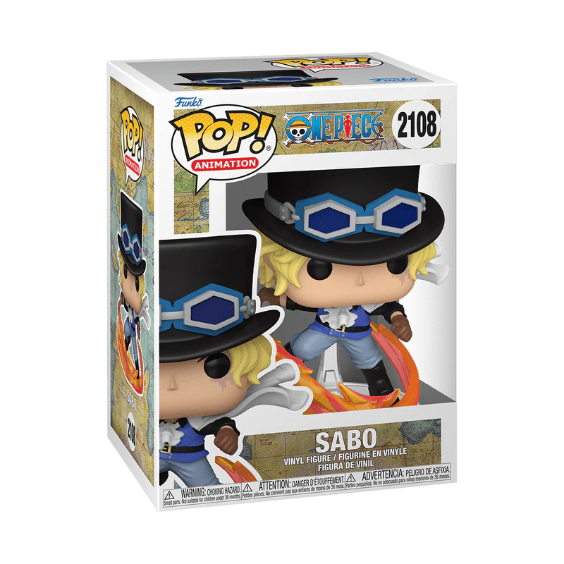 Funko Pop! Animation: One Piece - Sabo Attacking with Pipe #1718 - Image 2