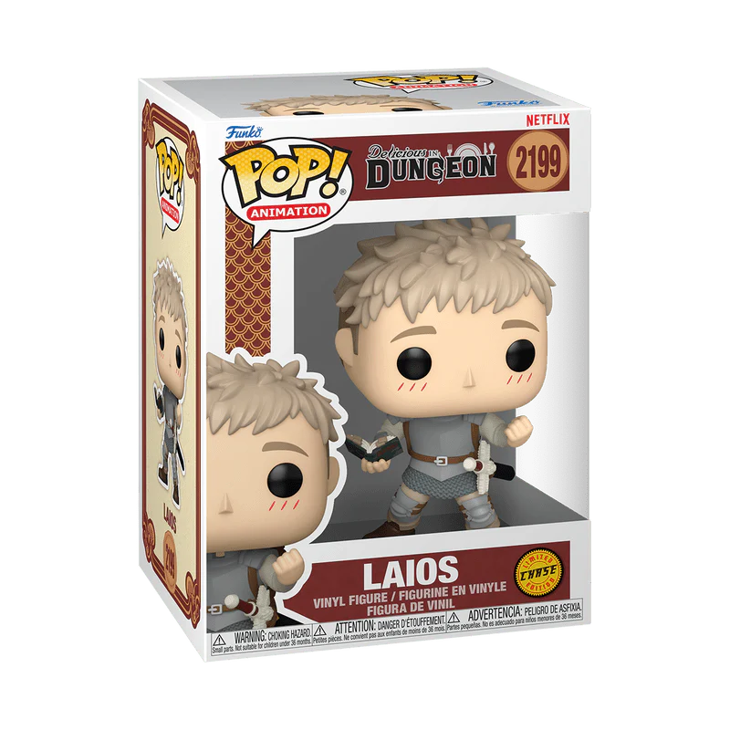 Funko Pop! Animation: Delicious In Dungeon - Laios with the Dungeon Gourmet Guide #2199 Chase - Image 2