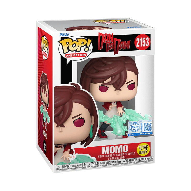 Funko Pop! Animation: Dan Da Dan - Momo #2153 Glow-in-the-Dark Exclusive - Image 2