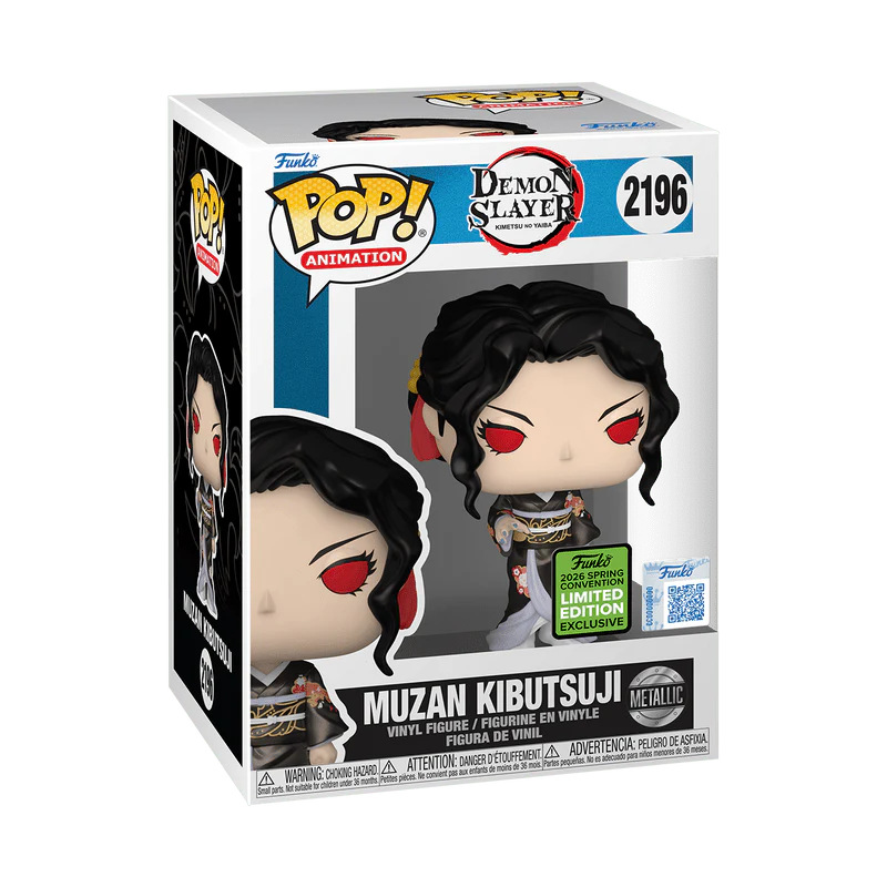 Funko Pop! Animation: Demon Slayer: Kimetsu no Yaiba - Muzan Kibutsuji #2196 Metallic Convention Exclusive - Image 2