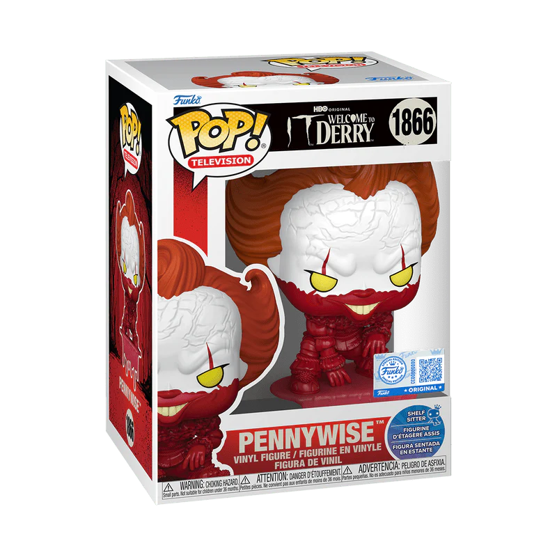 Funko Pop! Television: It: Welcome to Derry - Pennywise Shelf Sitter #1866 Entertainment Earth Exclusive - Image 2
