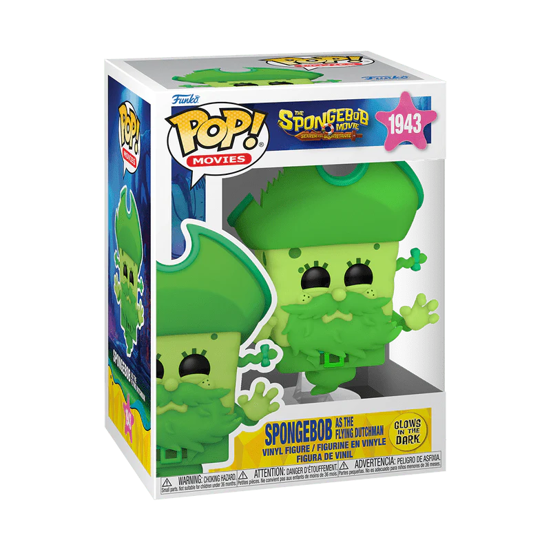 Funko Pop! Movies: The SpongeBob Movie: Search for SquarePants - SpongeBob as the Flying Dutchman #1943 Glow-in-the-Dark - Image 2