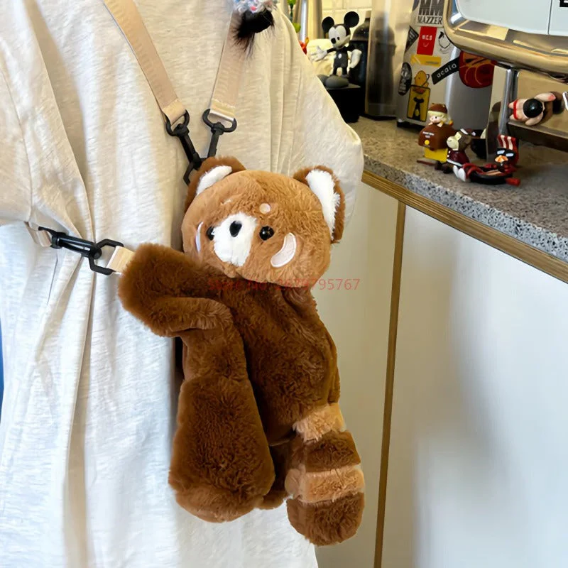 Fluffy Teddy Bear Shoulder Bag - Image 2