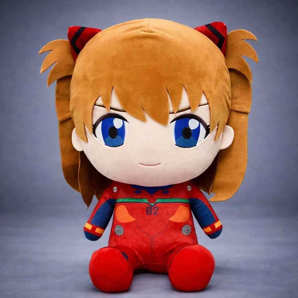 Evangelion New Movie – Asuka Langley Shikinami – Plug Suit Sitting Plush 12″