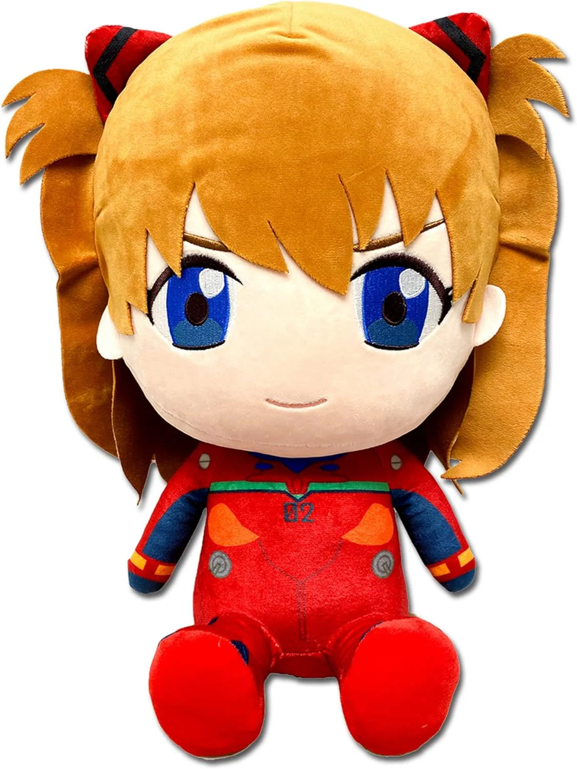 Evangelion New Movie - Asuka Langley Shikinami - Plug Suit Sitting Plush 12" - Image 2