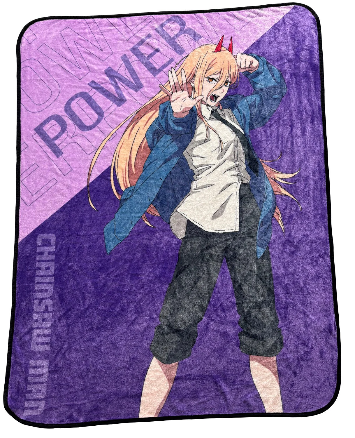 Great Eastern Entertainment – Chainsaw Man – Power – Art Solo Throw Blanket