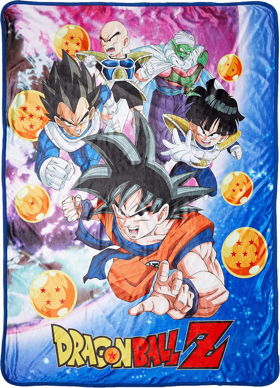 Great Eastern Entertainment – Dragon Ball Z – Group In The Sky Sublimation Throw Blanket
