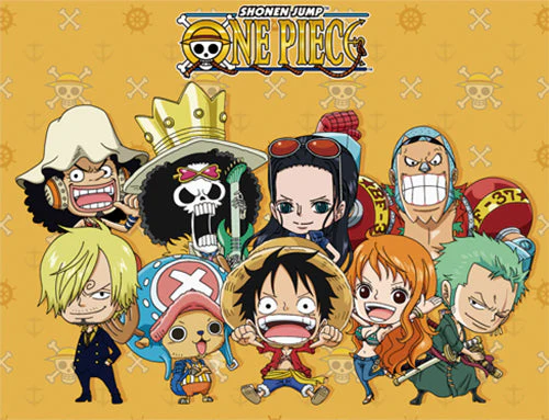 Great Eastern Entertainment One Piece SD Group Sublimation Throw Blanket - Image 1