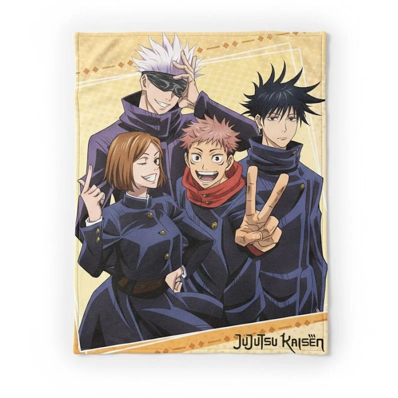Great Eastern Entertainment – Jujutsu Kaisen – Group – Nikkei Entertainment Art Throw Blanket