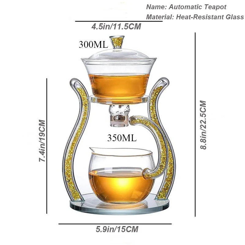 Crystal Glass Fancy Magnetic Tea Infuser - Image 3
