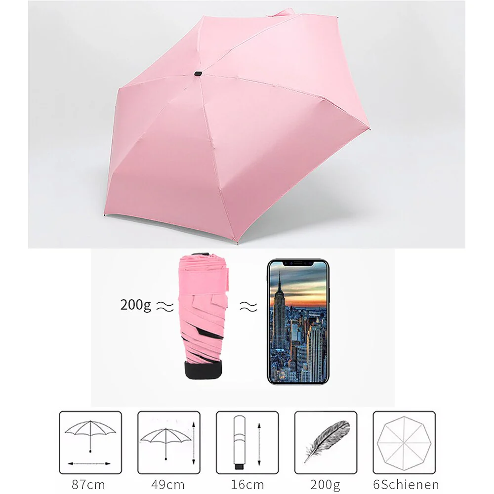 Folding Ultra Mini Pocket Umbrella - Image 3