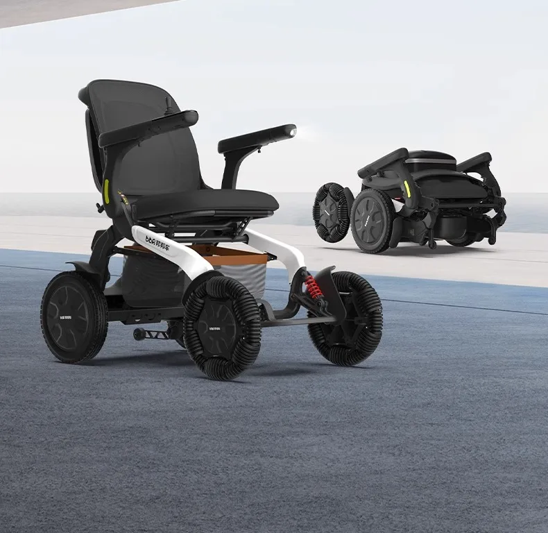 Climb Assist Lightweight Foldable Electric Mobility Wheelchair - Image 3